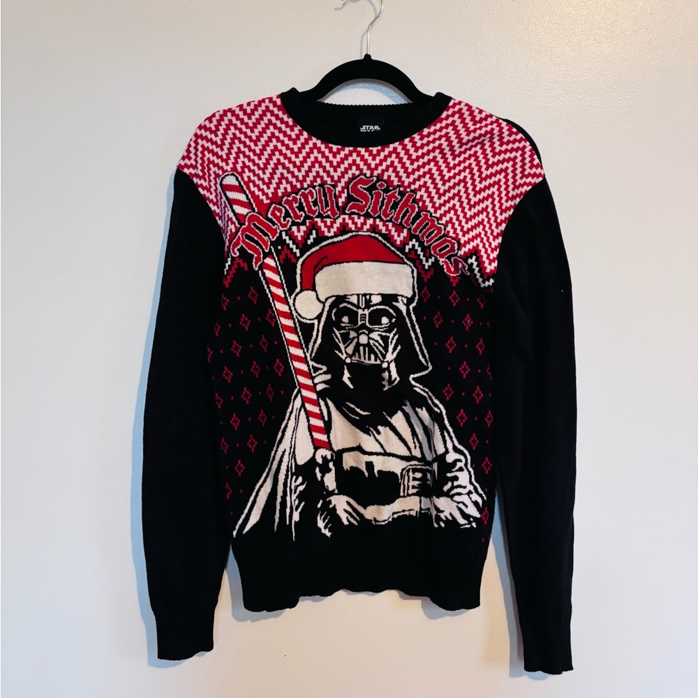Star Wars darth Vader Christmas sweater size medium